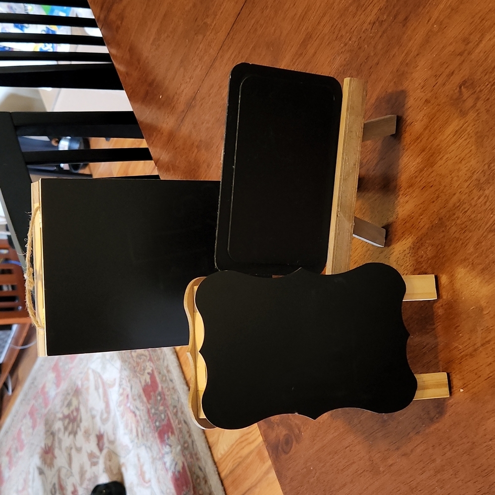 3 Tabletop Chalkboard Signs